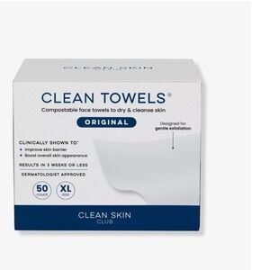 Compostable Face Towels - White (50 Count)